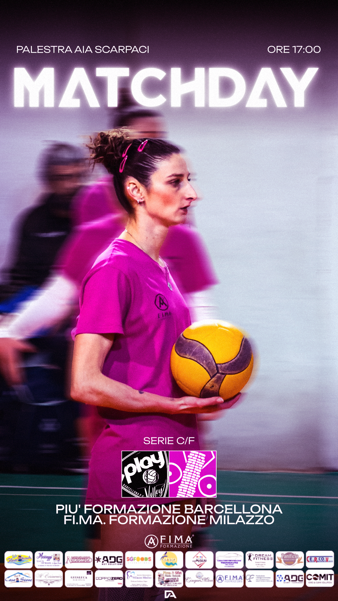 Locandina matchday femminile